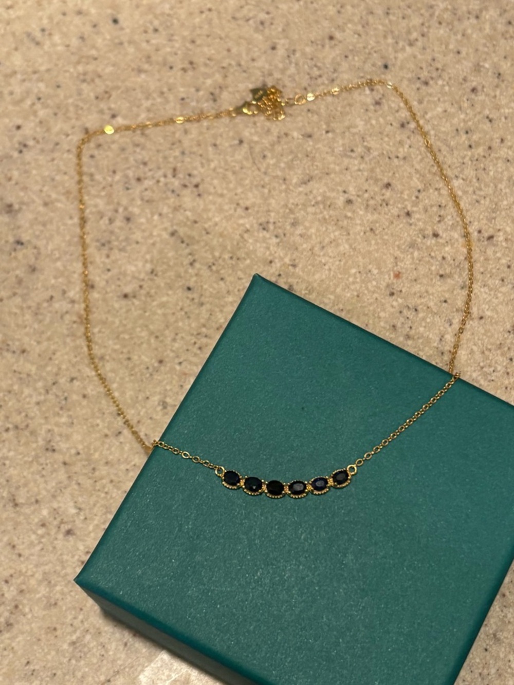 Blue Sapphire Sterling Silver Necklace